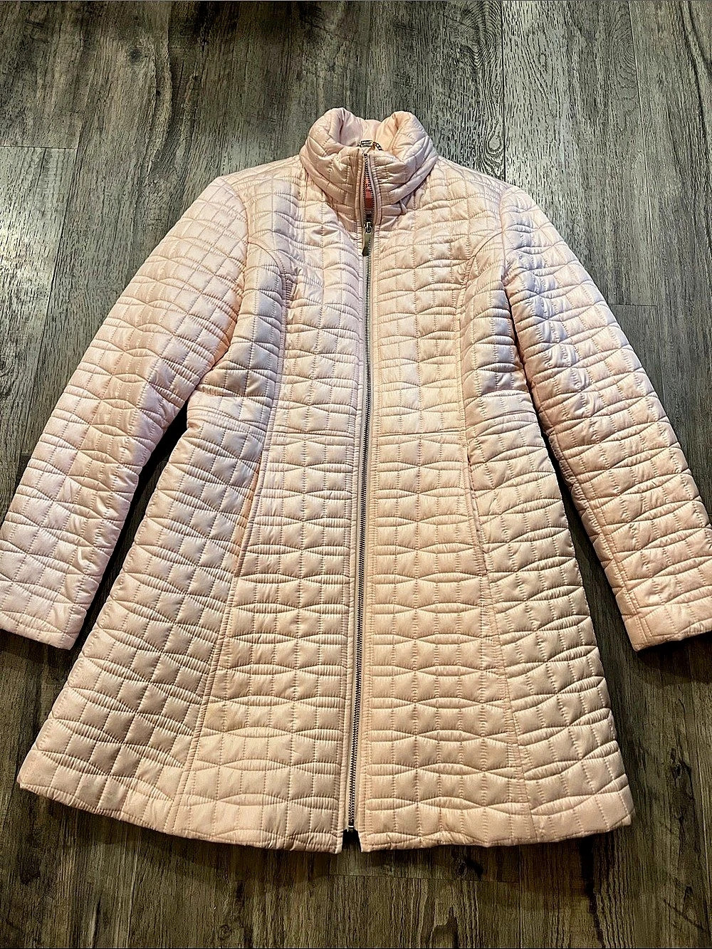 kate spade new york Quilted Coat in Pink Like New